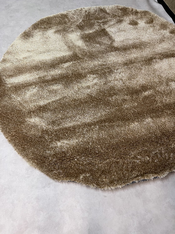 Image 1 of Tapis puglia rond automne ocre