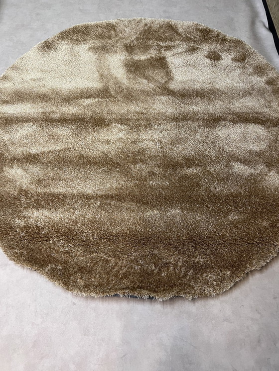 Image 1 of Tapis puglia rond automne ocre