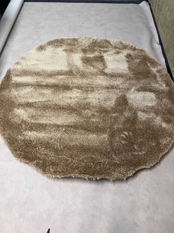 Image 1 of Tapis puglia rond automne ocre