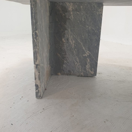 Image 1 of Table basse vintage en marbre italien, 1980