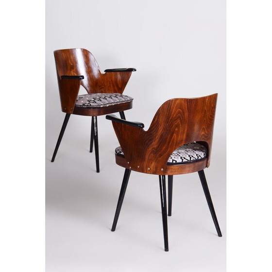 Image 1 of Paire de fauteuils vintage d'Oswald Heardtl, Tchécoslovaquie, années 1950