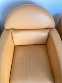 2x Leolux avec pouf
