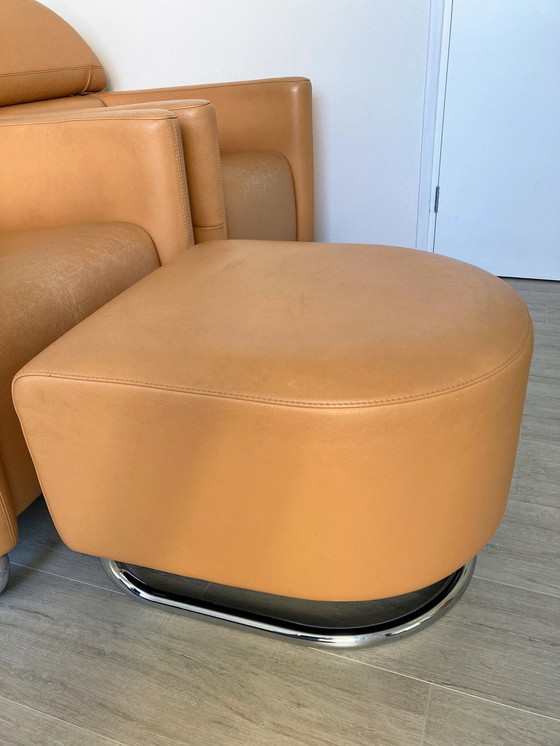 Image 1 of 2x Leolux avec pouf