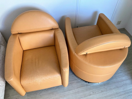 Image 1 of 2x Leolux avec pouf