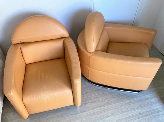 Image 1 of 2x Leolux avec pouf