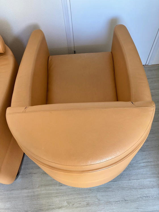 Image 1 of 2x Leolux avec pouf