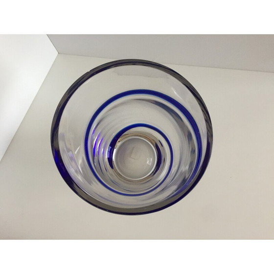 Image 1 of Vase vintage en cristal épais