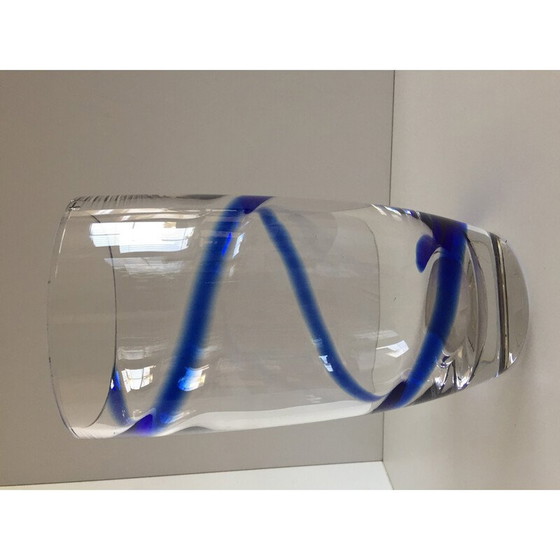 Image 1 of Vase vintage en cristal épais