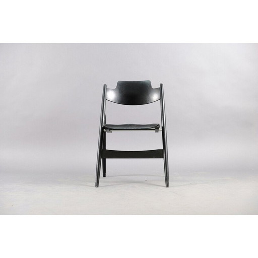Chaise pliante vintage SE18 en hêtre d'Egon Eiermann pour Wilde and Spieth, Allemagne 1960