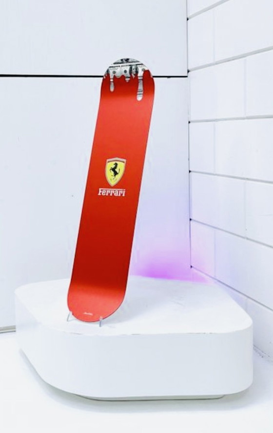 Image 1 of Suketchi : Ferrari Money Drip Skatedeck. Signé dans la plaque. Avec Coa.