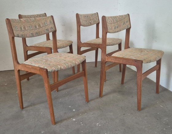 Image 1 of Ensemble de chaises de salle à manger design danois en teck