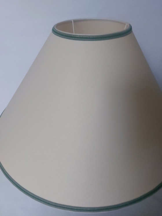 Image 1 of Lampe à poser en céramique bleue Mid Century