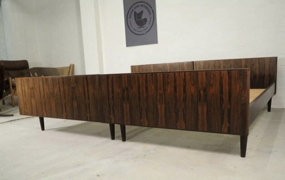 Image 1 of Lits en bois de rose par Sannemanans Furniture Factory, 1970S, ensemble de 2