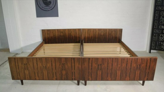 Image 1 of Lits en bois de rose par Sannemanans Furniture Factory, 1970S, ensemble de 2