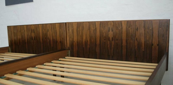 Image 1 of Lits en bois de rose par Sannemanans Furniture Factory, 1970S, ensemble de 2