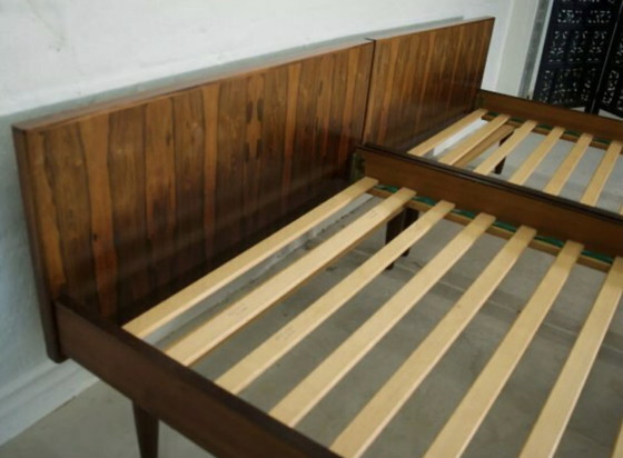 Image 1 of Lits en bois de rose par Sannemanans Furniture Factory, 1970S, ensemble de 2