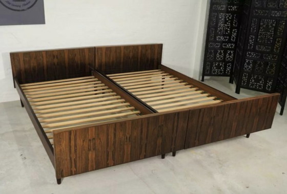 Image 1 of Lits en bois de rose par Sannemanans Furniture Factory, 1970S, ensemble de 2