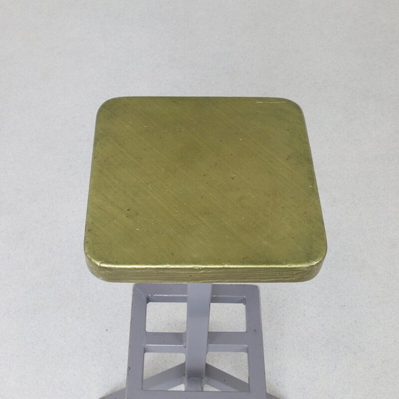 Image 1 of Ensemble de 5 tabourets de bar industriels vintage, 1970