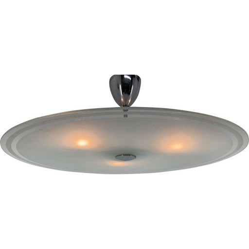 Lampe suspendue Vintage Art Deco, Tchécoslovaquie 1930