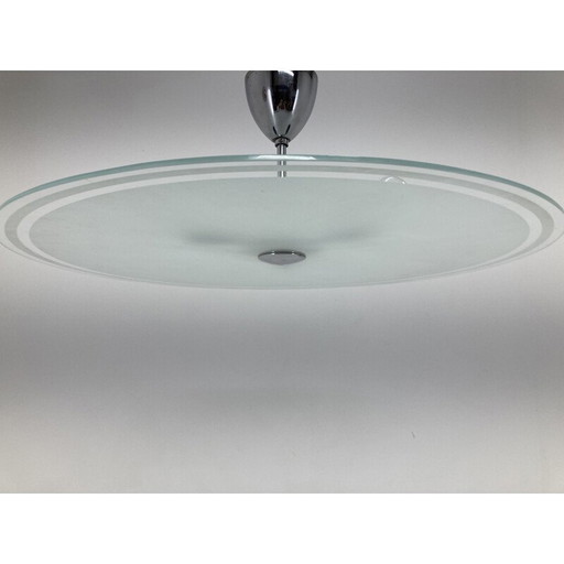 Lampe suspendue Vintage Art Deco, Tchécoslovaquie 1930