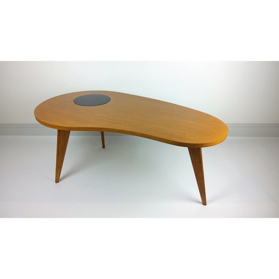 Image 1 of Table basse vintage en chêne massif, 1950