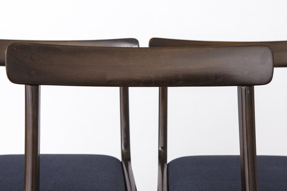 Image 1 of 6 Chaises par Ole Wanscher pour Poul Jeppesen, 1960S, Modèle Rungstedlund, Ensemble de 6