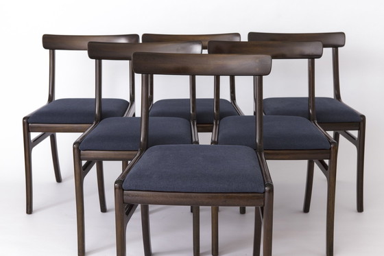 Image 1 of 6 Chaises par Ole Wanscher pour Poul Jeppesen, 1960S, Modèle Rungstedlund, Ensemble de 6