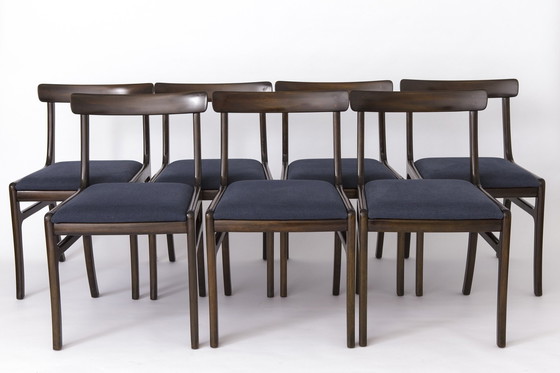 Image 1 of 6 Chaises par Ole Wanscher pour Poul Jeppesen, 1960S, Modèle Rungstedlund, Ensemble de 6