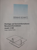 Table basse Ronald Schmitt Modèle K500