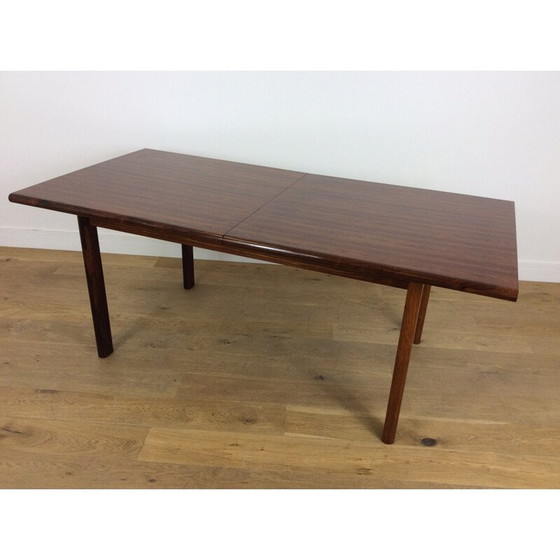 Image 1 of Table de salle à manger vintage en bois de rose - années 1960