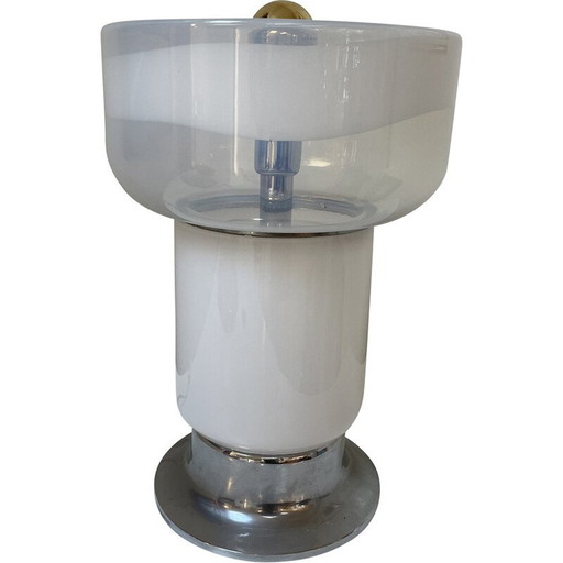 Lampe de table vintage en verre de Murano, Italie 1970