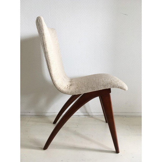 Image 1 of Ensemble de 4 chaises blanches vintage Model Swing par CJ van Os Culemborg