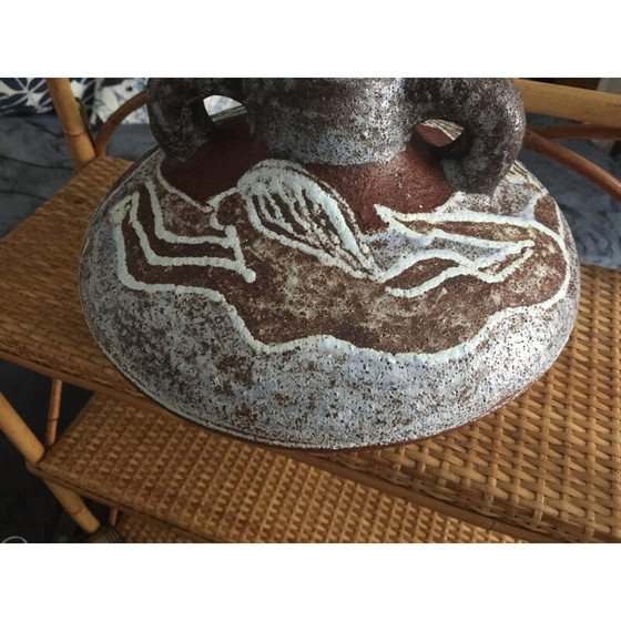 Image 1 of Vase vintage en céramique Siren d'Accolay, 1960