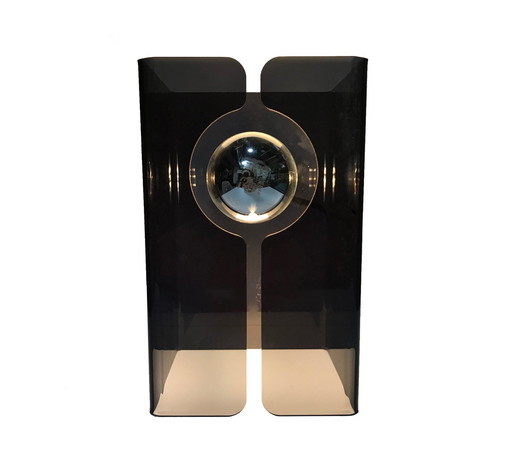 Lampe à poser vintage - V. Gris fumé - Space Age - 1970