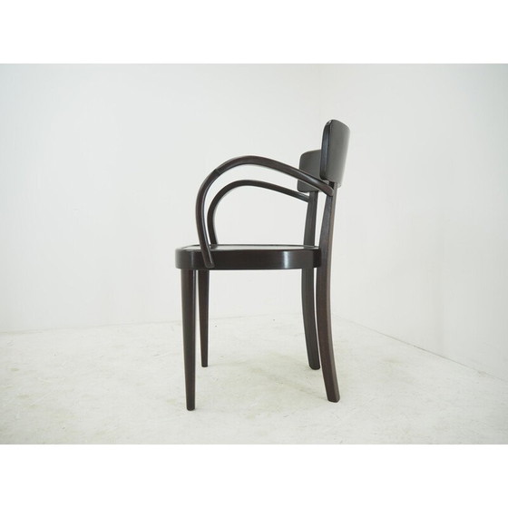 Image 1 of Chaise de salle à manger Art nouveau du milieu du siècle par Fischel, Tchécoslovaquie, années 1920
