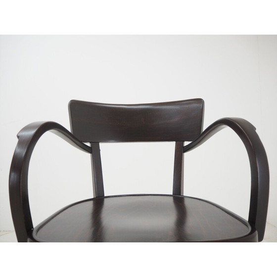 Image 1 of Chaise de salle à manger Art nouveau du milieu du siècle par Fischel, Tchécoslovaquie, années 1920