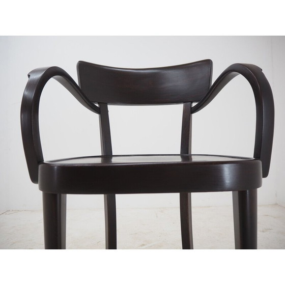 Image 1 of Chaise de salle à manger Art nouveau du milieu du siècle par Fischel, Tchécoslovaquie, années 1920