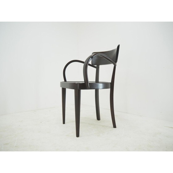 Image 1 of Chaise de salle à manger Art nouveau du milieu du siècle par Fischel, Tchécoslovaquie, années 1920
