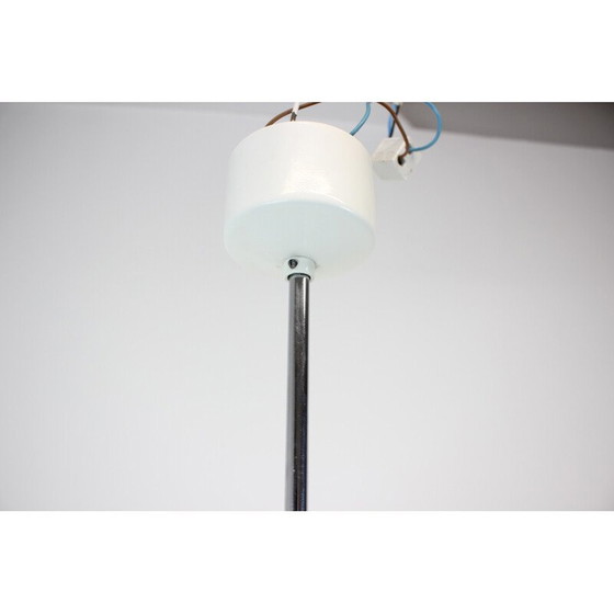 Image 1 of Lustre vintage en métal et chrome par Napako, Tchécoslovaquie 1970