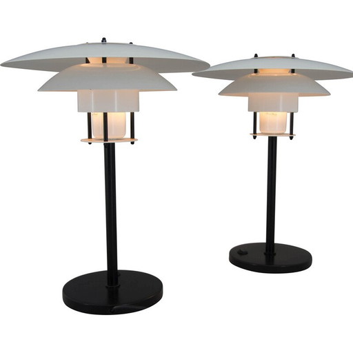 Paire de lampes de table vintage par Jorgen Buchwald pour Laterna Danica, 1970