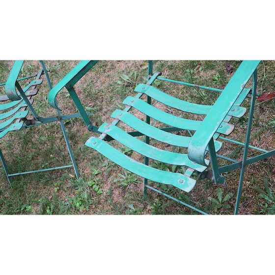 Image 1 of Paire de fauteuils de jardin en fer, 1920