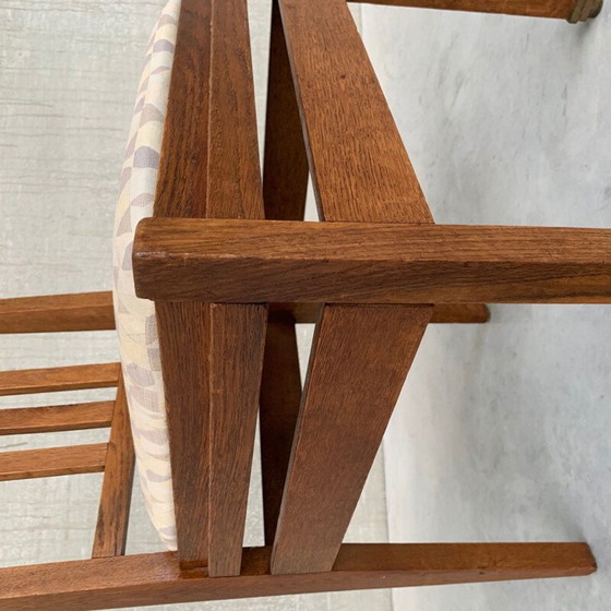 Image 1 of Ensemble de 4 chaises Art Déco de l'école de La Haye par Cornelis Van Der Sluys, Hollande, années 1930