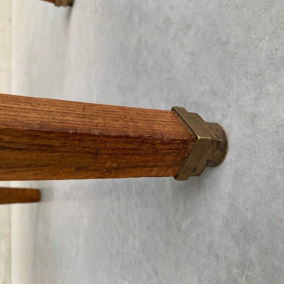 Image 1 of Ensemble de 4 chaises Art Déco de l'école de La Haye par Cornelis Van Der Sluys, Hollande, années 1930