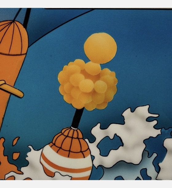 Image 1 of Hokusai, Table basse unique phosphorescente (1985)