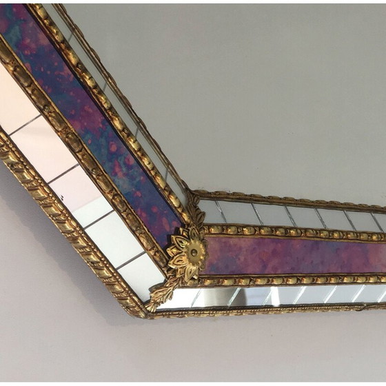 Image 1 of Miroir octogonal multi-facettes 1970