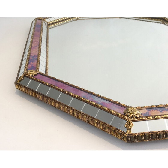 Image 1 of Miroir octogonal multi-facettes 1970