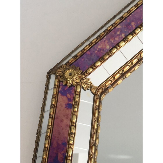 Image 1 of Miroir octogonal multi-facettes 1970