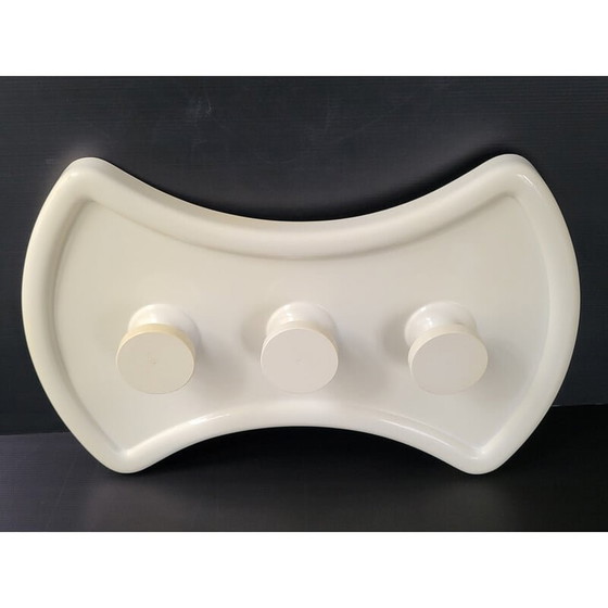 Image 1 of Porte-manteau mural vintage en plastique moulé, 1970