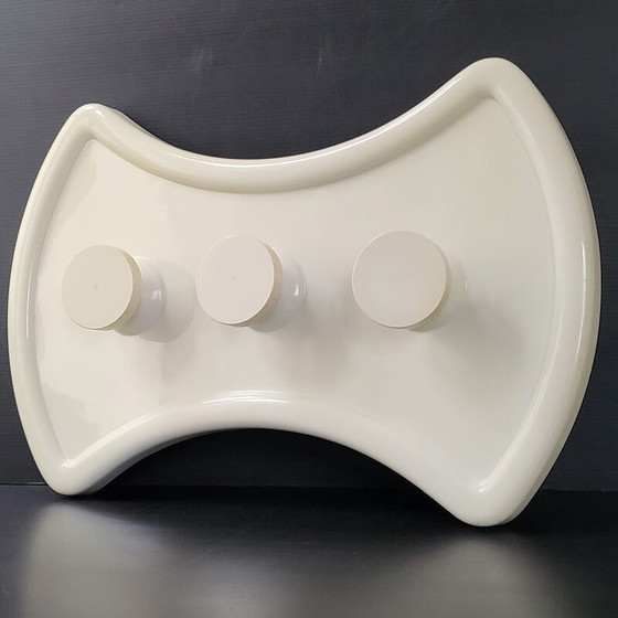 Image 1 of Porte-manteau mural vintage en plastique moulé, 1970