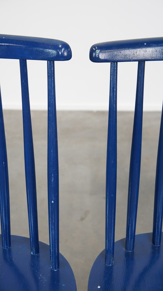 Image 1 of 3 X Chaise de salle à manger vintage en bois